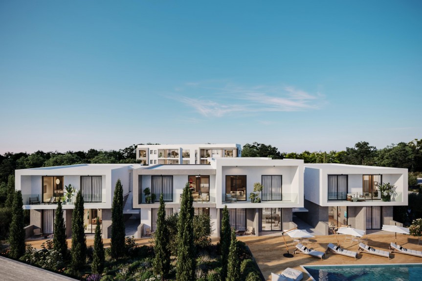 Pafos, Kompleks apartament&oacute;w w Paphos, Chloraka.